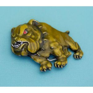 Vintage Steampunk Angry Bulldog Belt Buckle by Siskiyou Gifts 1992 - E7